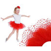 Picture of ORGANZA TUTU SKIRT RED WITH DOTS